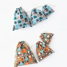 Женская многоразовая хозяйственная сумка с принтом, унисекс, складная, хлопок, на шнурке, сумки для покупок, горячая Распродажа, чехол