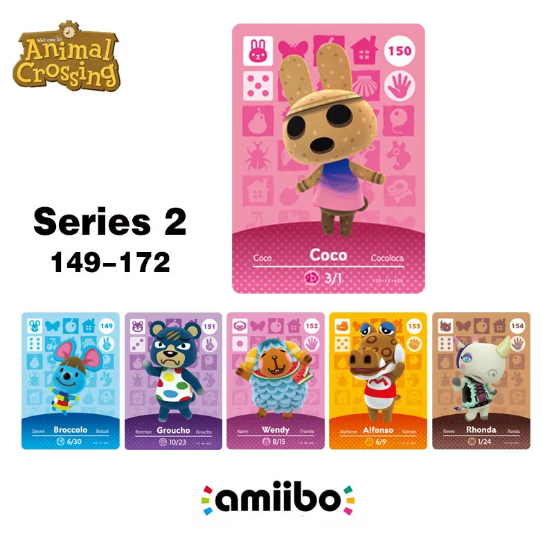 NO.150 Коко NFC карточки мини Amiibo карта для NS 3DS игры Nintendo переключатель Watch Series 1/2/3/4