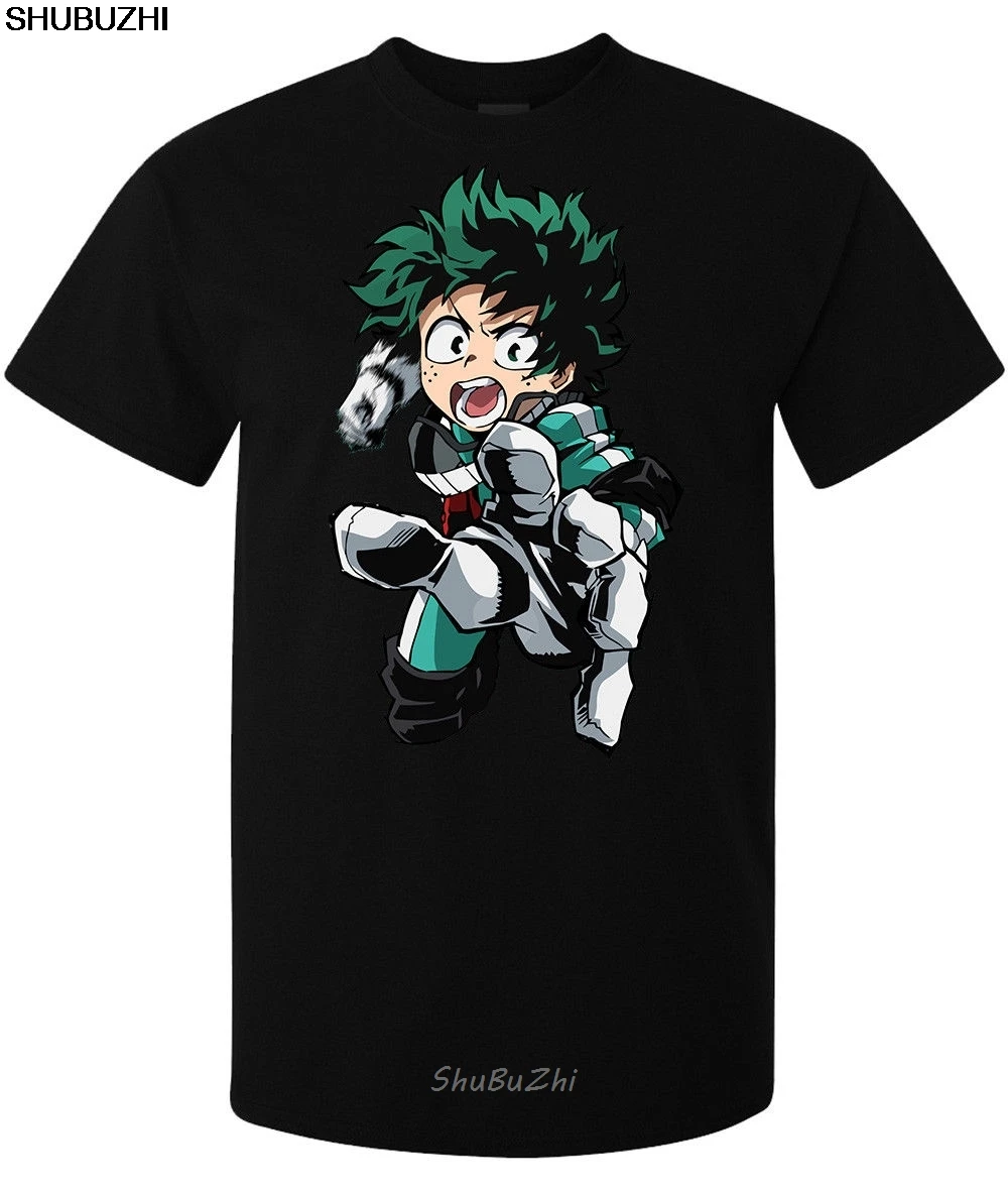 Boku No Hero Academy аниме персонаж Деку для мужчин(Женская) футболка черный мультфильм футболка для мужчин унисекс shubuzhi sbz3012