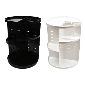 

Round 360 Rotating Makeup Organizer Adjustable Lazy Rack Spinning Large Capacity 72XD