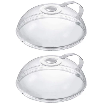 

Large Microwave Splash Cover, Transparent Cover(with Handle) and Adjustable Steam Hole to Keep the Microwave Clean(1Pcs)