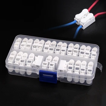

CH-2 quick terminal block 26pcs connector spring push type butt terminal 2p wire connector