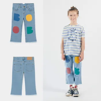 

IN STOCK Spring/summer 2020 New BC Series Boys and Girls' Trousers Jeans Bell-bottom Children's Casual Trousers