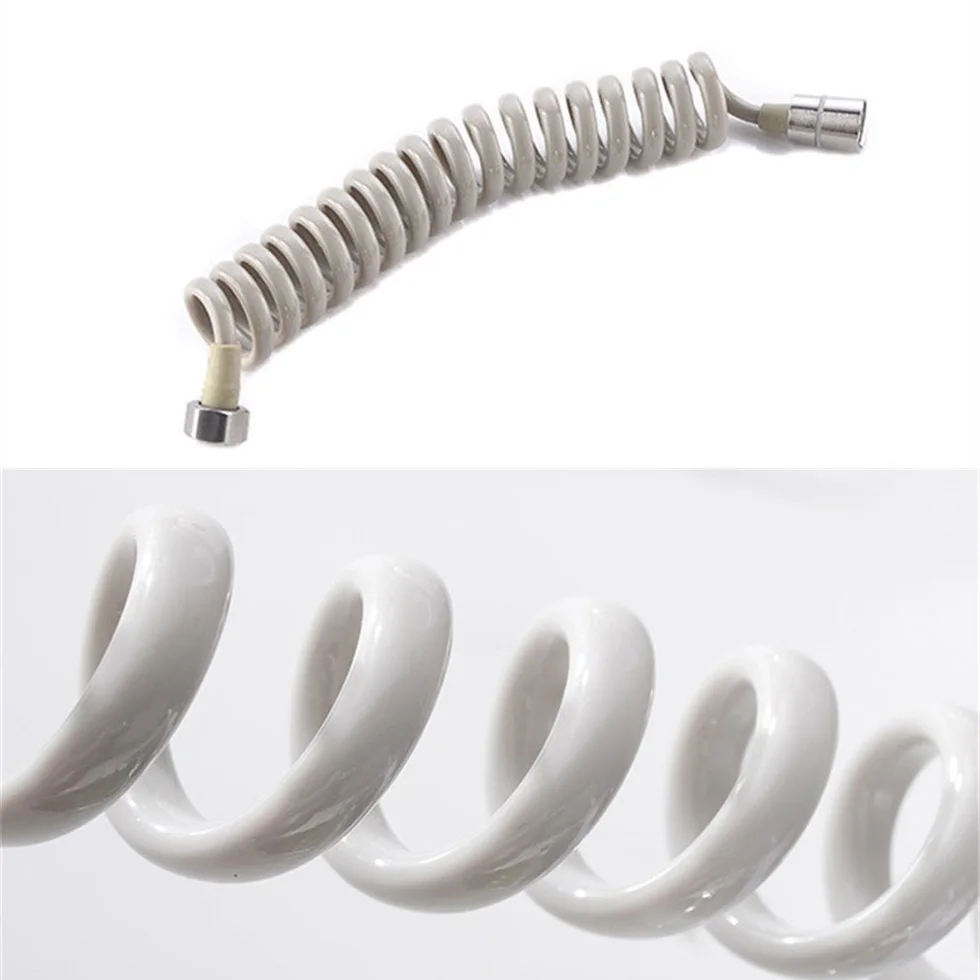 Гибкий шланг для биде Shattaf душа растягивающаяся пружина ПВХ серый SUS304