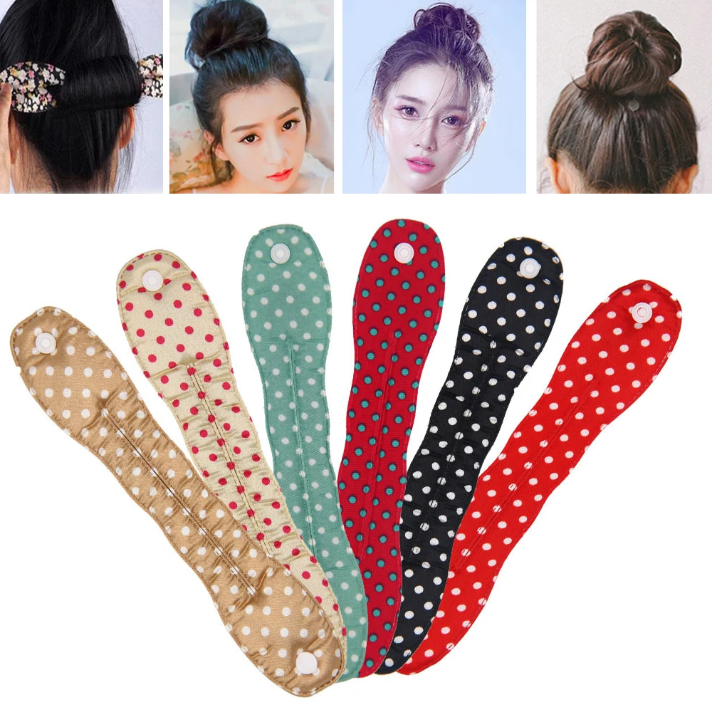 

1pc Fashion Women Sponge Hair Twist Styling Clip Stick Bun Maker Braid Magic Braid Tool Hair Accessories