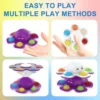 1PCS New Anti Stress Push Bubble Fidget Spinner Face-Changing Sensory Toy Push popete Spiner Stress Relief Fidget Toys For Kids 6