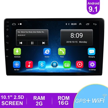 

Double 2DIN Android 9.1 Car Multimedia Player GPS Navigation 2.5D Universal Car Radio Stereo WiFi Bluetooth FM Head Unit