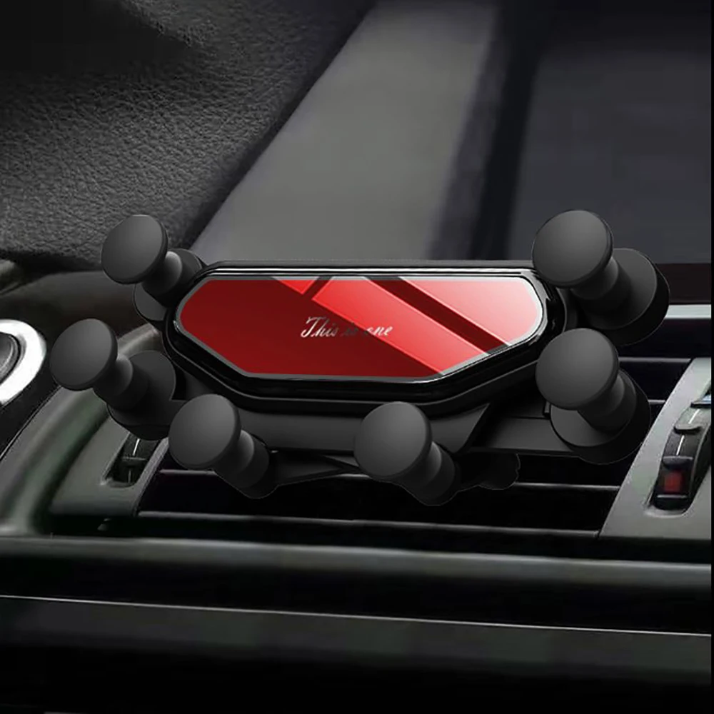 Red Обновленный Автомобильный держатель для телефона с креплением на вентиляционное отверстие, без магнитного держателя для мобильного телефона, gps подставка для iPhone, samsung, Xiaomi - Цвет: Red