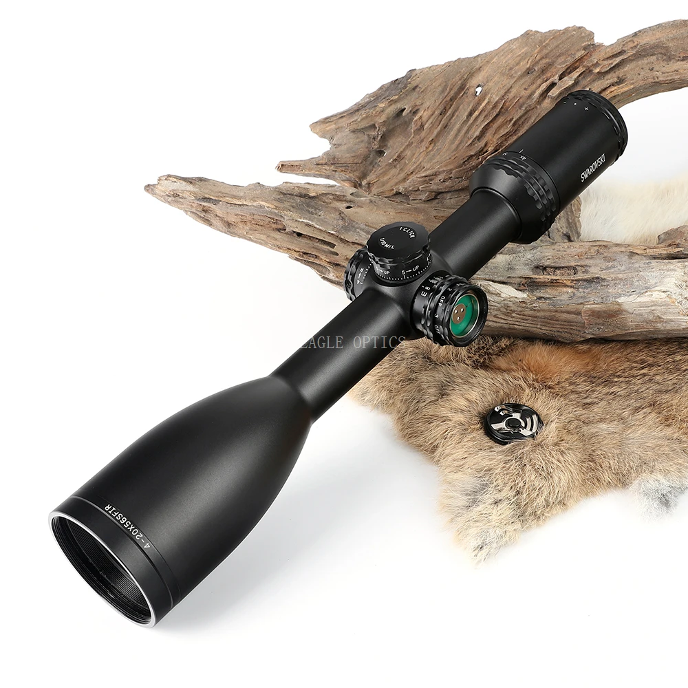 Имитация Swarovskl 4-20x56 SFIR RifleScopes Mil Dot glass F40-1 прицелы для охотничьей винтовки Сделано в Китае