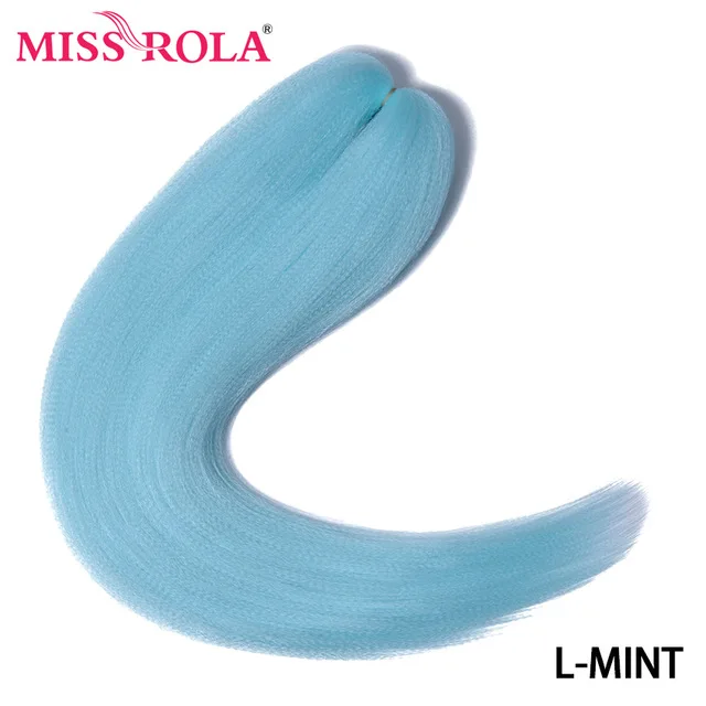 Miss Rola Synthetic 28Inch 100G NEW COLORS Hair Extension Yaki Straight Jumbo Braiding Hair Pre-Stretched Braid Kanekalon Hair 28INCH 100G