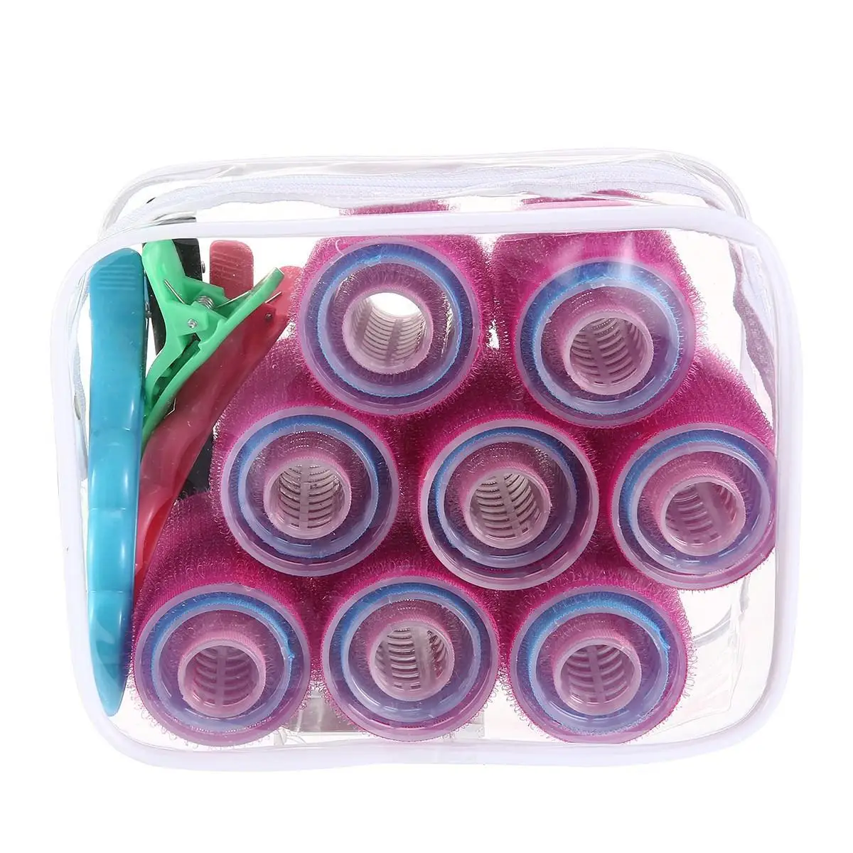 28/48 Pcs 3 Size Self-adhesive Curler Set Pepset Convenient Plastic Hair Rollers DIY Hair Styling Tool for Wome