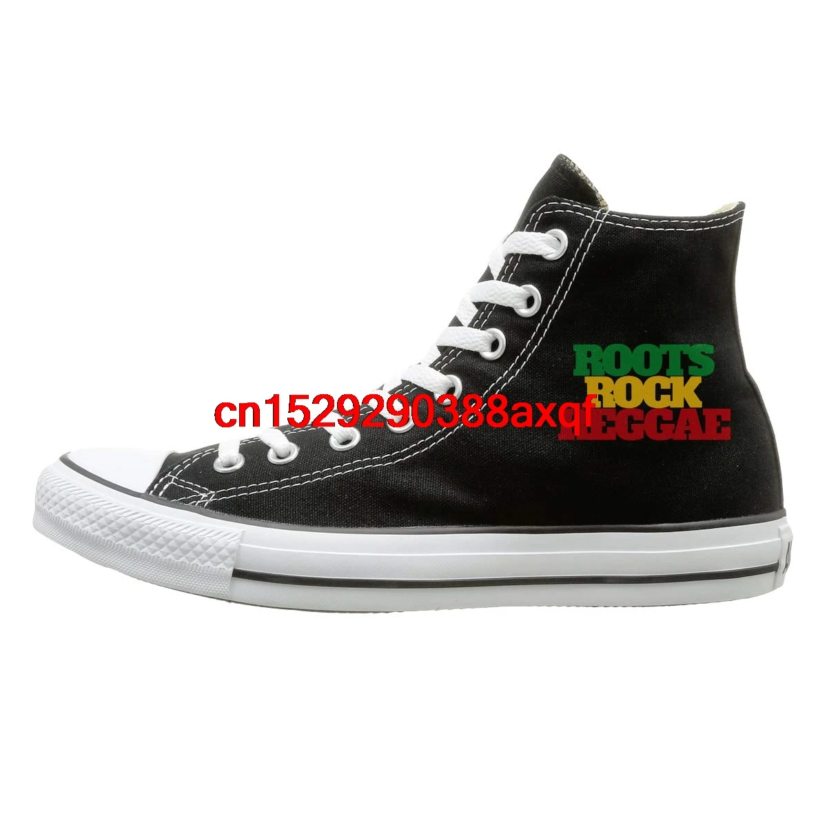 

Canvas Shoes Roots Rock Reggae Rasta Classics High Top Lace Ups Canvas Sneakers For Men Women