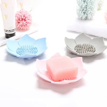 

Portable Silicone Soap Dishes Creative Soap Holder Bathroom No-punch Soap Rack