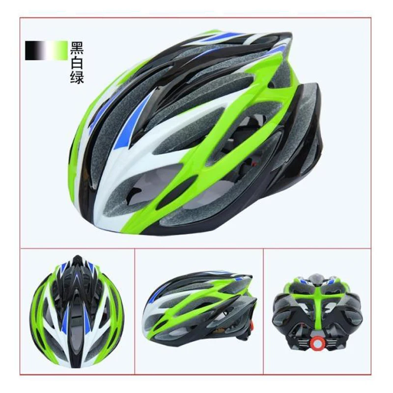 black white green Велосипедный шлем, горный велосипед, Детская безопасность casco hombre capacete интегрированная ультра светильник для верховой езды шлем унисекс - Цвет: black white green