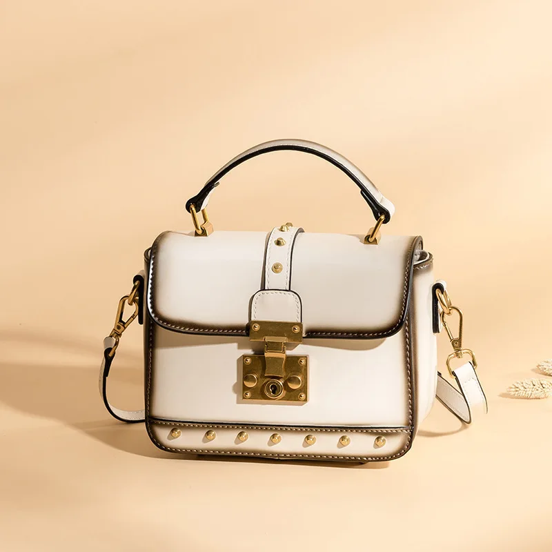 

Lady Packet 2020 Liu Ding Single Shoulder Small Square Package Cowhide Portable Oblique Satchel Woman 3070