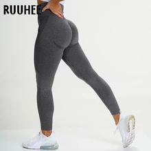 Бесшовные Леггинсы RUUHEE, штаны для йоги, спортивная одежда, однотонные длинные леггинсы с высокой талией для тренировок, леггинсы для фитнеса, йоги Бесшовные Леггинсы RUUHEE, штаны для йоги, спортивная одежда, однотонные длинные леггинсы с высокой талией для тренировок, леггинсы для фитнеса, йоги