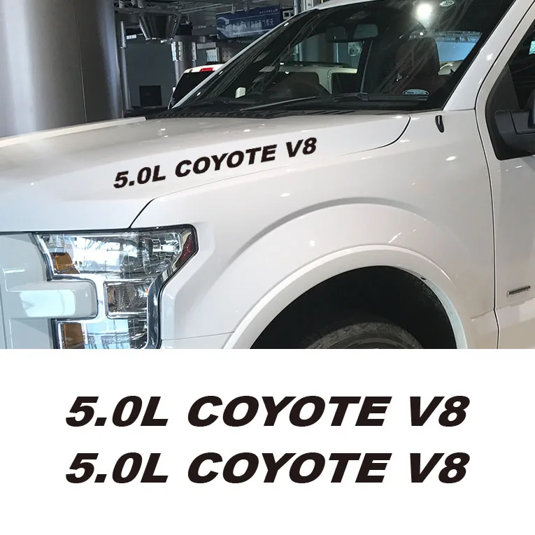 Комплект одежды из 2 предметов: 5.0L КАЙОТ V8 двигателя капот наклейки эмблема