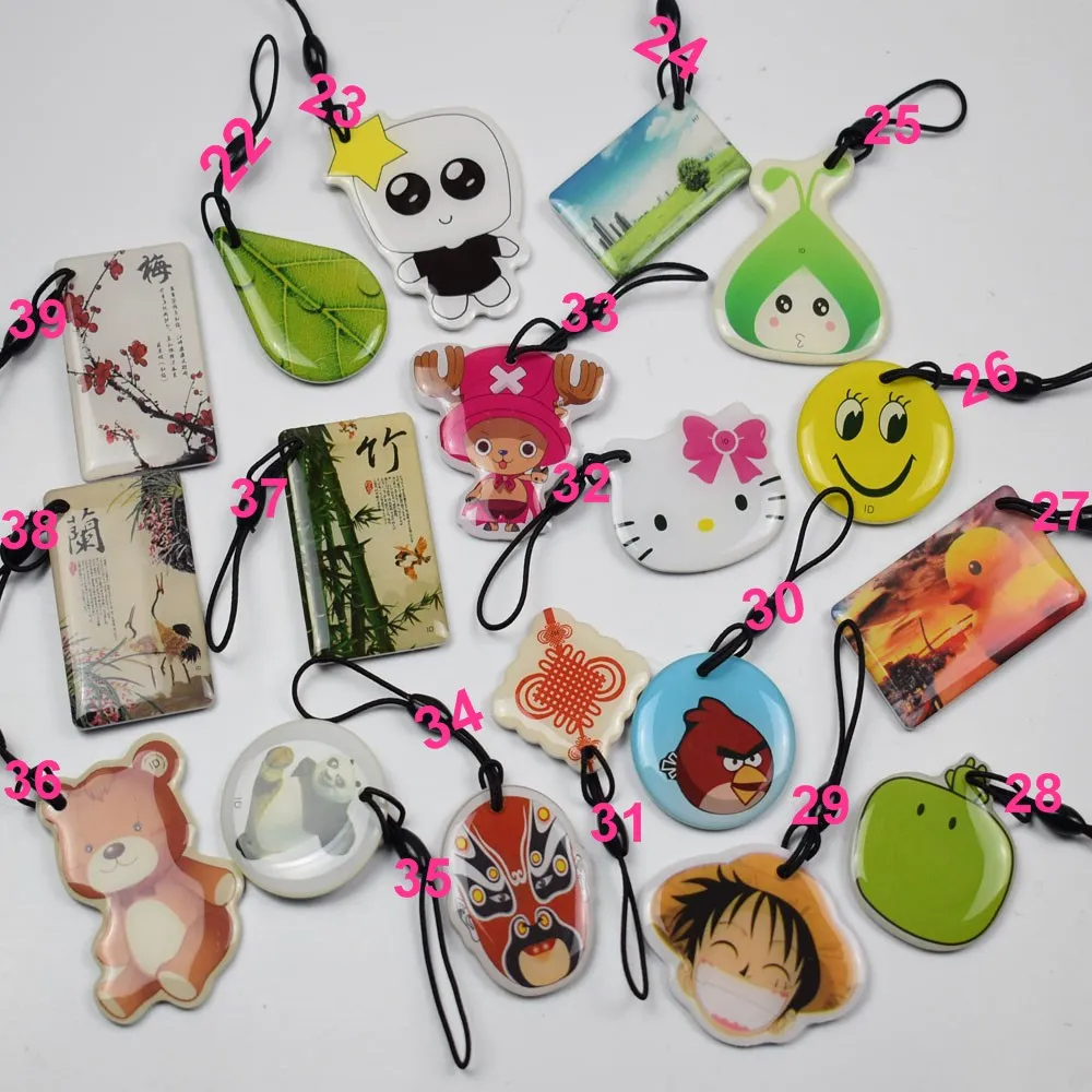 100 шт./лот 125 кГц мультфильм записываемые водонепроницаемые эпоксидные метки Близость RFID перезаписываемая T5577 футбольный ключ карта для RFID копира