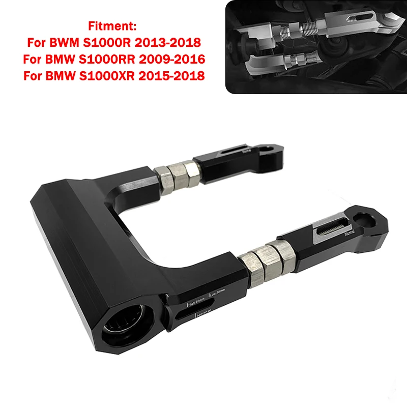 Motorcycle Accessories For BMW S1000RR S1000R S1000XR 09-16 Rear Shock Adjustable Suspension Lowering Linkage Drop Link Links Kit (16)