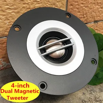 

Double Magnetic Speaker 1 pc 4 Inch 8Ohm 100W Tweeter Fever Grade Titanium Film High Sound Bright KTV Tweeter 90 mm 70 mm 40mm