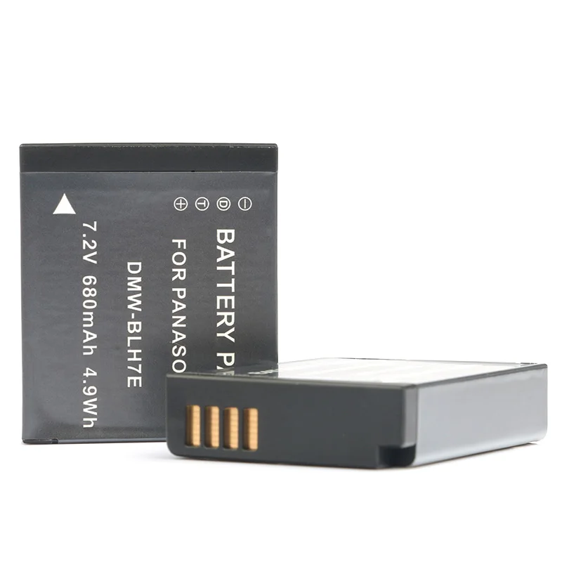 2PC Battery LANFULANG DMW-BLH7E Камера Батарея для цифрового фотоаппарата Panasonic DMC-LX15 DC-GF9 DC-GF10 DC-GF90 DC-GX800 DC-GX850 DMW-BLH7PP - Цвет: 2PC Battery