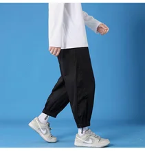 

Pants Men Side Stitching Trimming Process For With Wide Legs And Neutral Streetwear Sport Solid Color Fashion Hip Hop Hot Sale