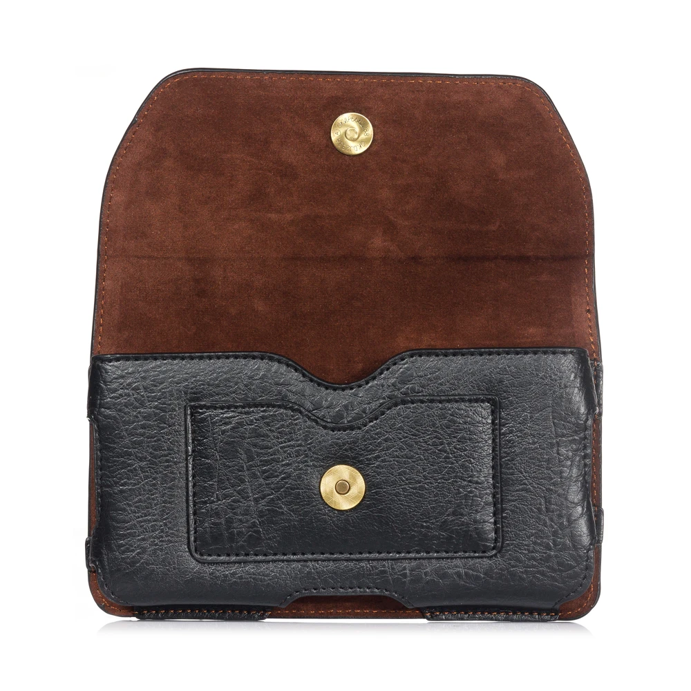 Leather Belt Clip Phone Case for Men - Waist Bag and Holster Pouch