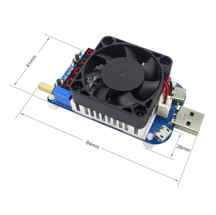 RD HD35 트리거 QC2.0 QC3.0 전자 USB 부하 저항기, 배터리 방전 테스트 조정 가능한 전류 전압 35W