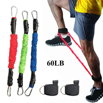 

10/20/30LB Resistance Bands Set Running Tubes Speed Agility Training Band Elastic Bands Exercise Fitness Pull Rope