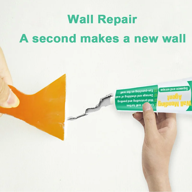 

Wall Mending Agent Repair Cream Crack Nail Repairing Quick Drying for Home Kitchen VJ-Drop