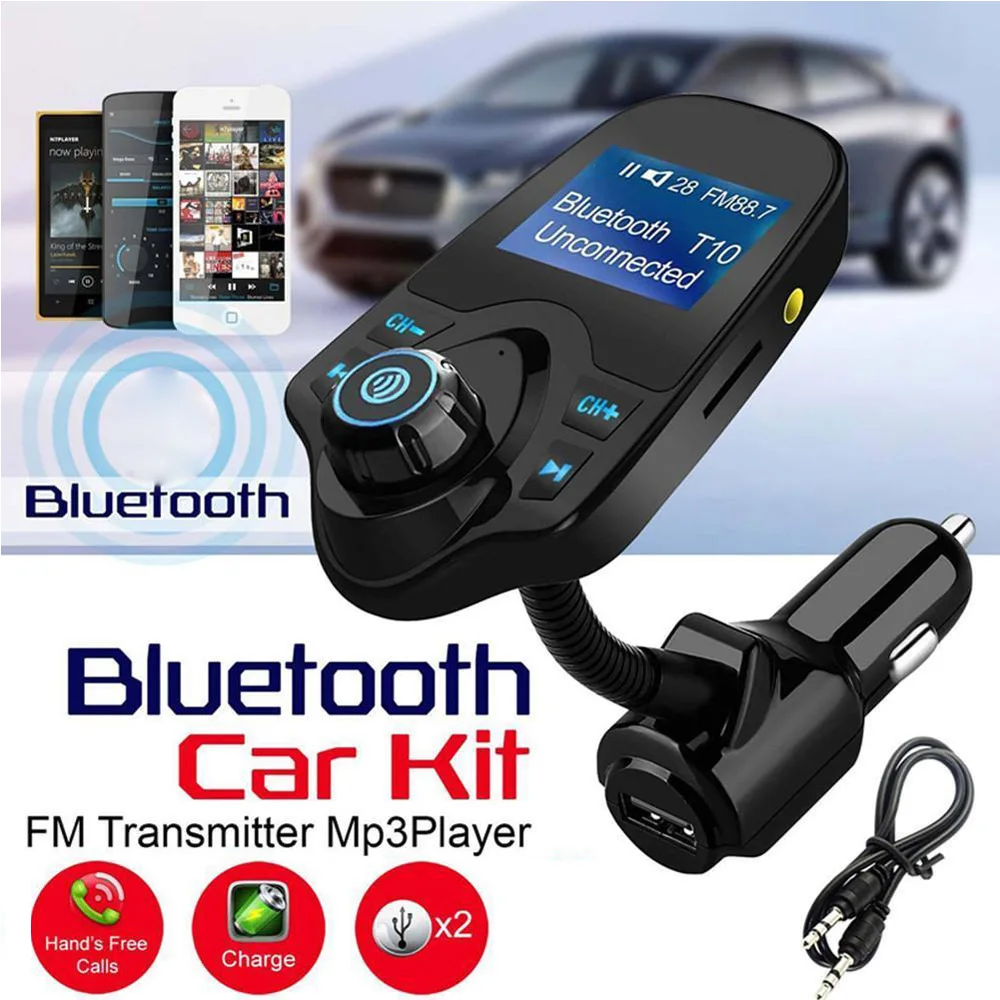 Bluetooth Hands-free автомобильный комплект fm-передатчик MP3 USB Автомобильное зарядное устройство высокопроизводительный Bluetooth модуль и MP3 декодер чип