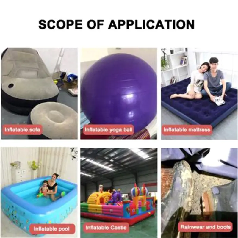 5 Set Inflatable Boat Repair Kit PVC Material Adhesive Patches For Waterbed Sofa inflatable boat repair kit