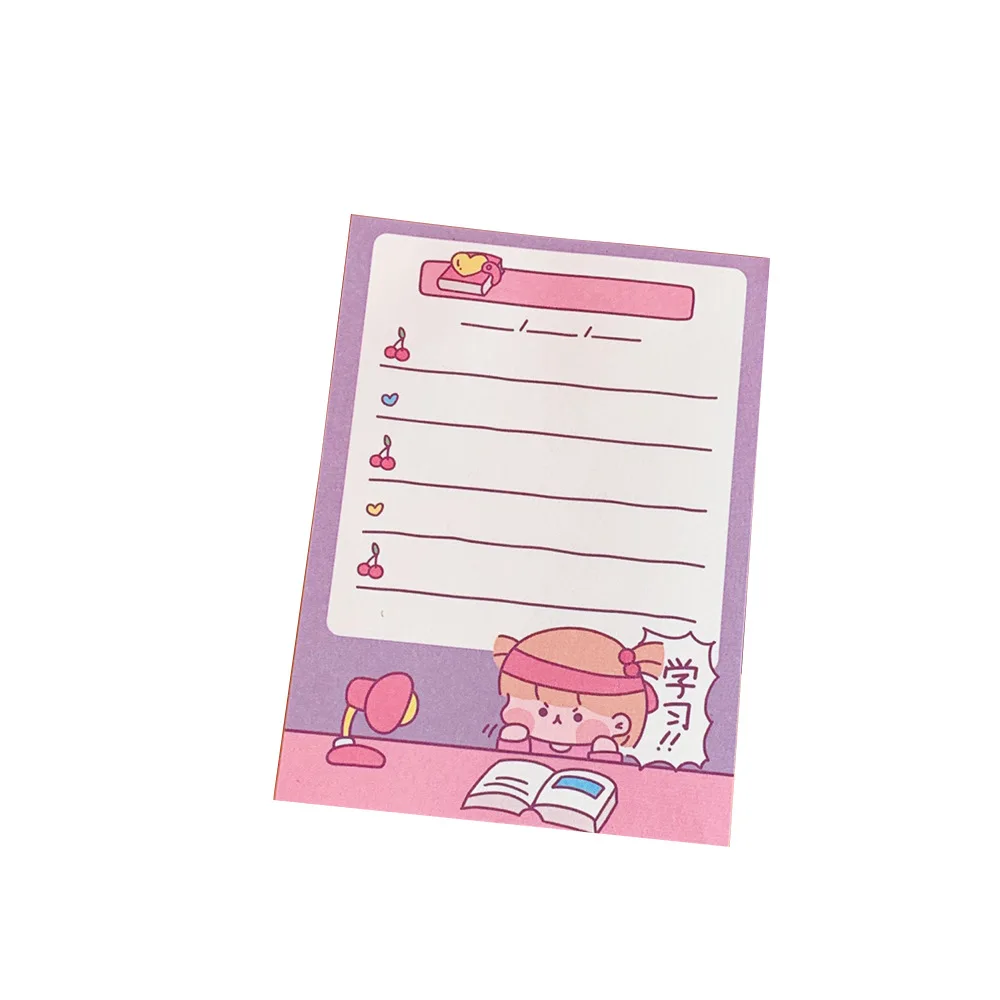 Sticky Note Simple Plan This Student Daily Notebook Time Management Learning Clocking Schedule Week Planner Memo Pads Office Tag