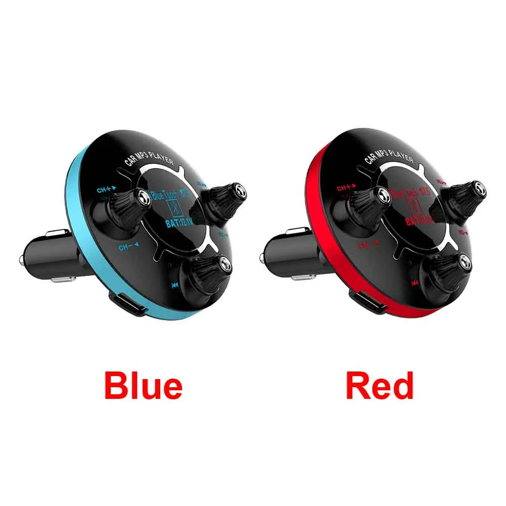 Fm-передатчик usb зарядка радио ЖК-дисплей Автомобильный Bluetooth MP3 плеер Aux Выход адаптер Многофункциональный громкой связи Универсальный