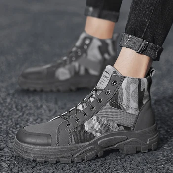

boot dress Mens black riding leather Winter winter work long boots home military ANKLE vintage shoes platform men sneakers Man