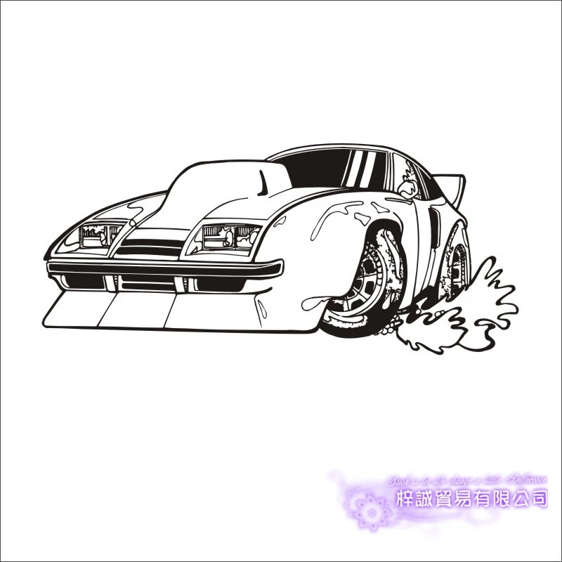 Car Sticker Vehicle Decal Classical Cars Posters Vinyl Wall Decals Pegatina Quadro Parede Decor Mural Car Sticker