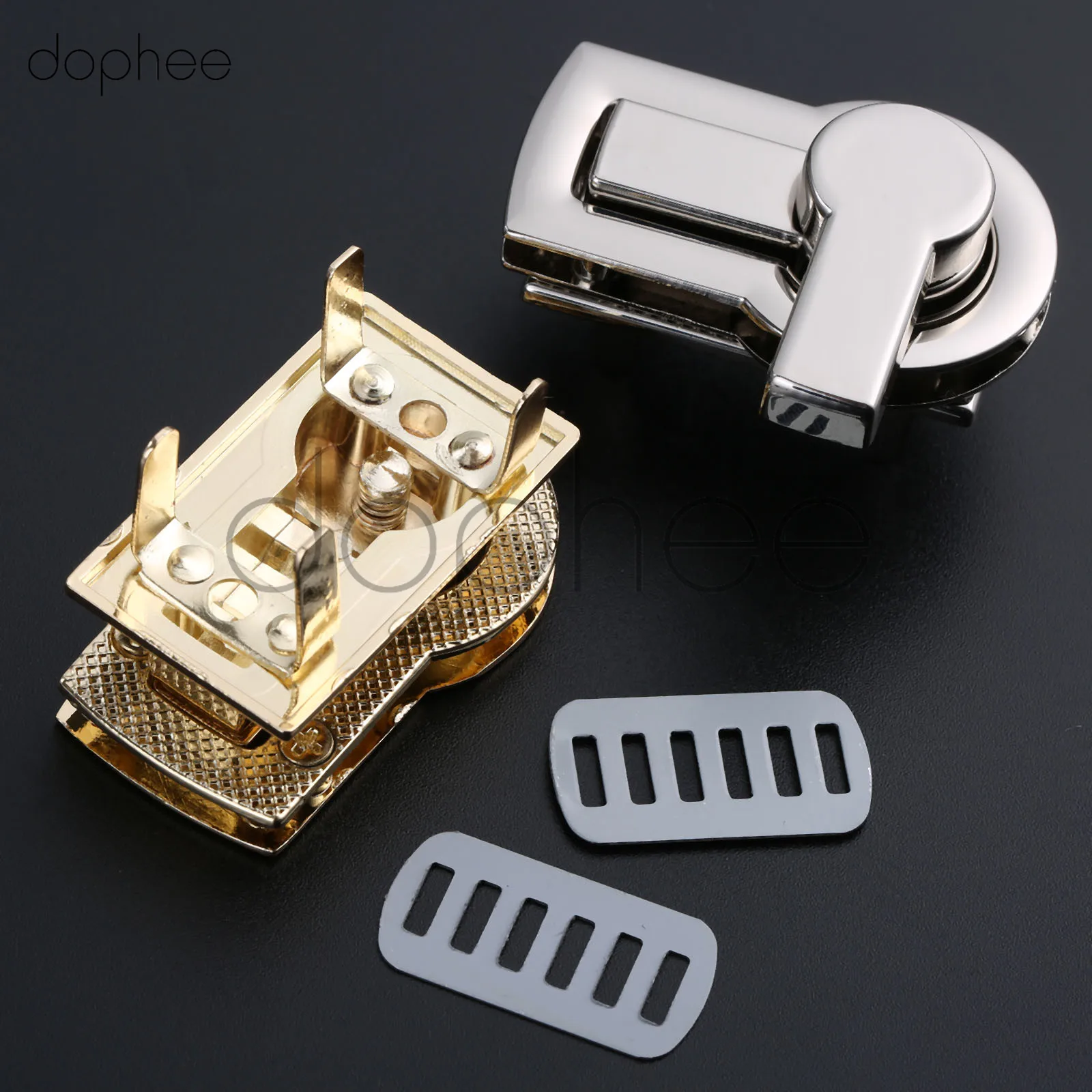Dophee 1 комплект DIY металлическая застежка поворотный замок для сумки Сумка кошелек аксессуары