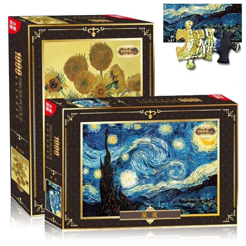 

2019 Hot Sale DIY Jigsaw puzzle 1000 pieces jigsaw Puzzles for Adult Kids Educational Puzzle Toys Home Wall Decoration Painting