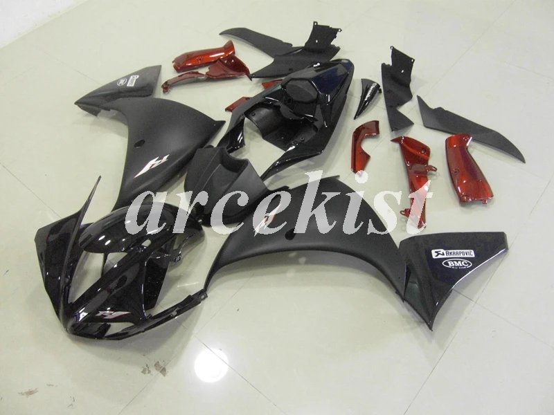 Инъекций ABS Обтекатели комплект подходит для YAMAHA YZF-R1 R1 2009 2010 2011 2012 2013 YZF1000 09, 10, 11, 12, 13, 14, черный