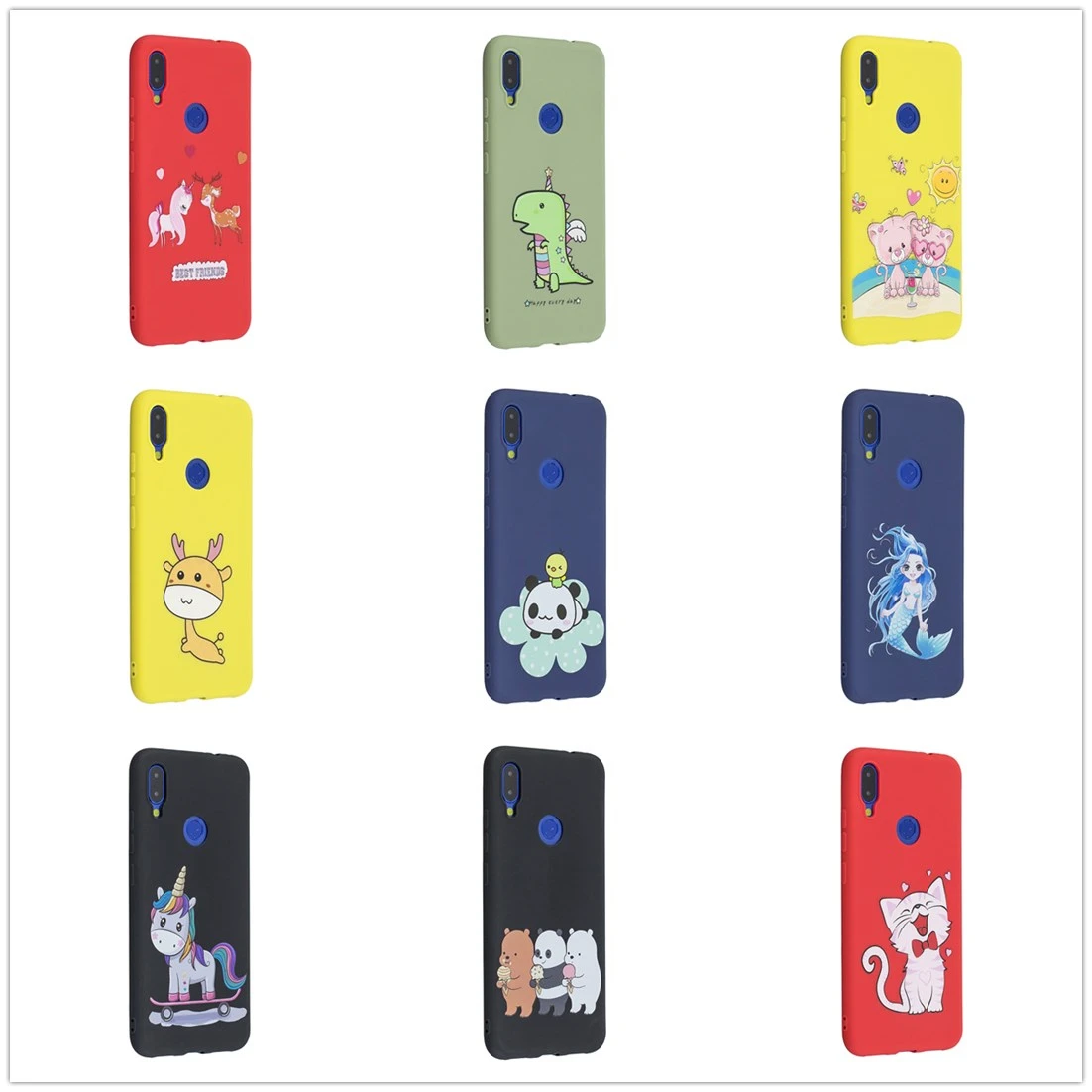 

Case for Redmi Go Note 7 7s 6 6A 6 Cover Pro A1 A2 Soft Cases Cute Cartoon Protection Cover Xiaomi Xiomi Remi Note7 Note6 Coque