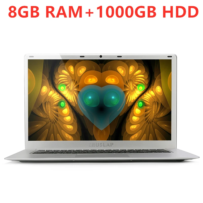 15,6 inch 8 Гб оперативной памяти+ 500 ГБ 1 ТБ 2 ТБ HDD 720 ГБ SSD Windows 10 Системы Intel 4 ядра Процессор 1920*1080P Full HD для ноутбука Тетрадь компьютер - Цвет: 3-(8G 1000GB HDD)