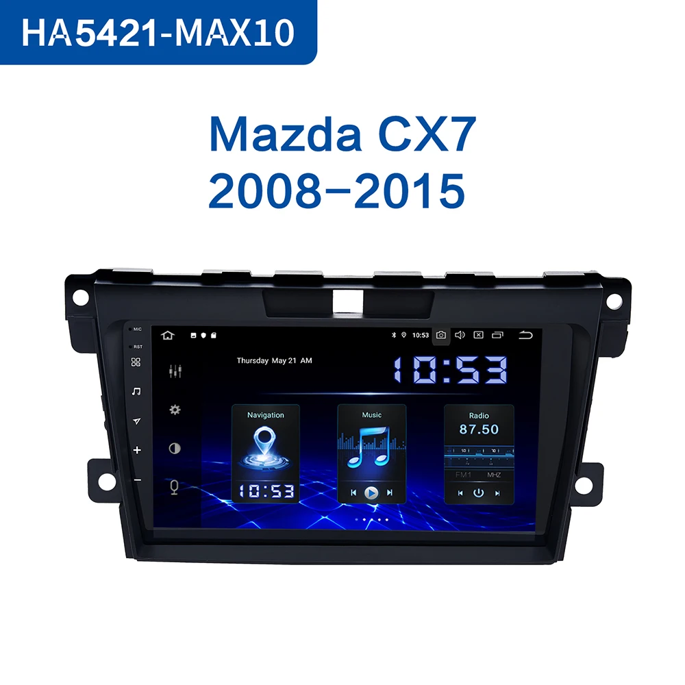 Dasaita 9 &quotIPS Авторадио 1 Din Android 10 0 для Mazda CX 7 2008 2009 2010 2011 2012 2013 2014 2015 GPS 1080p видео стерео