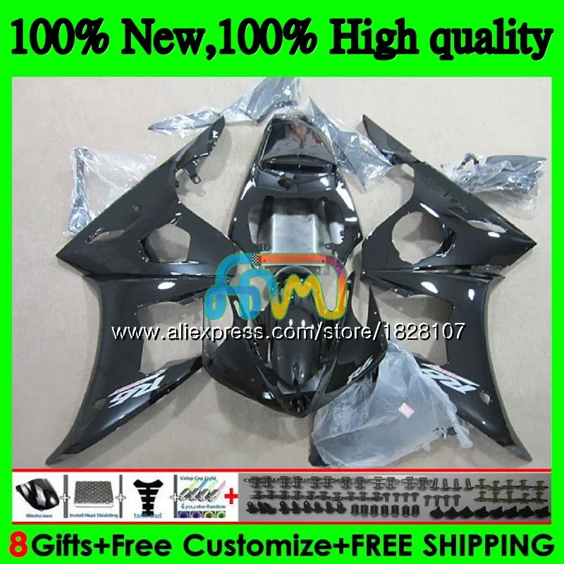 Body For YAMAHA YZF R6 S R6S 06-09 YZFR6S 06 07 08 09 52BS.55 YZF600 YZF-600 YZF-R6S ALL Black sale 2006 2007 2008 2009 Fairings |
