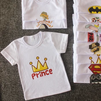 

DMDM PIG Crown Print Baby Short Sleeve T Shirt For Summer Infant Kids Boys Girls T-Shirts Clothes Cotton Toddler Tops Tees