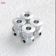 10 шт./лот Алюминий сплава зубчатый ремень колесо 2GT 16 Зуб пропускная способность 6 внутреннее отверстие 5 GT2 16Z