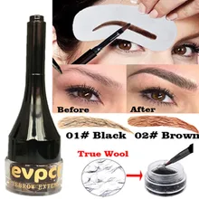 Evpct, крем для наращивания бровей, волокно, 3D, для наращивания бровей, гель для наращивания бровей, волосы для бровей, кисть для бровей, красота, карта для бровей, maquiagem
