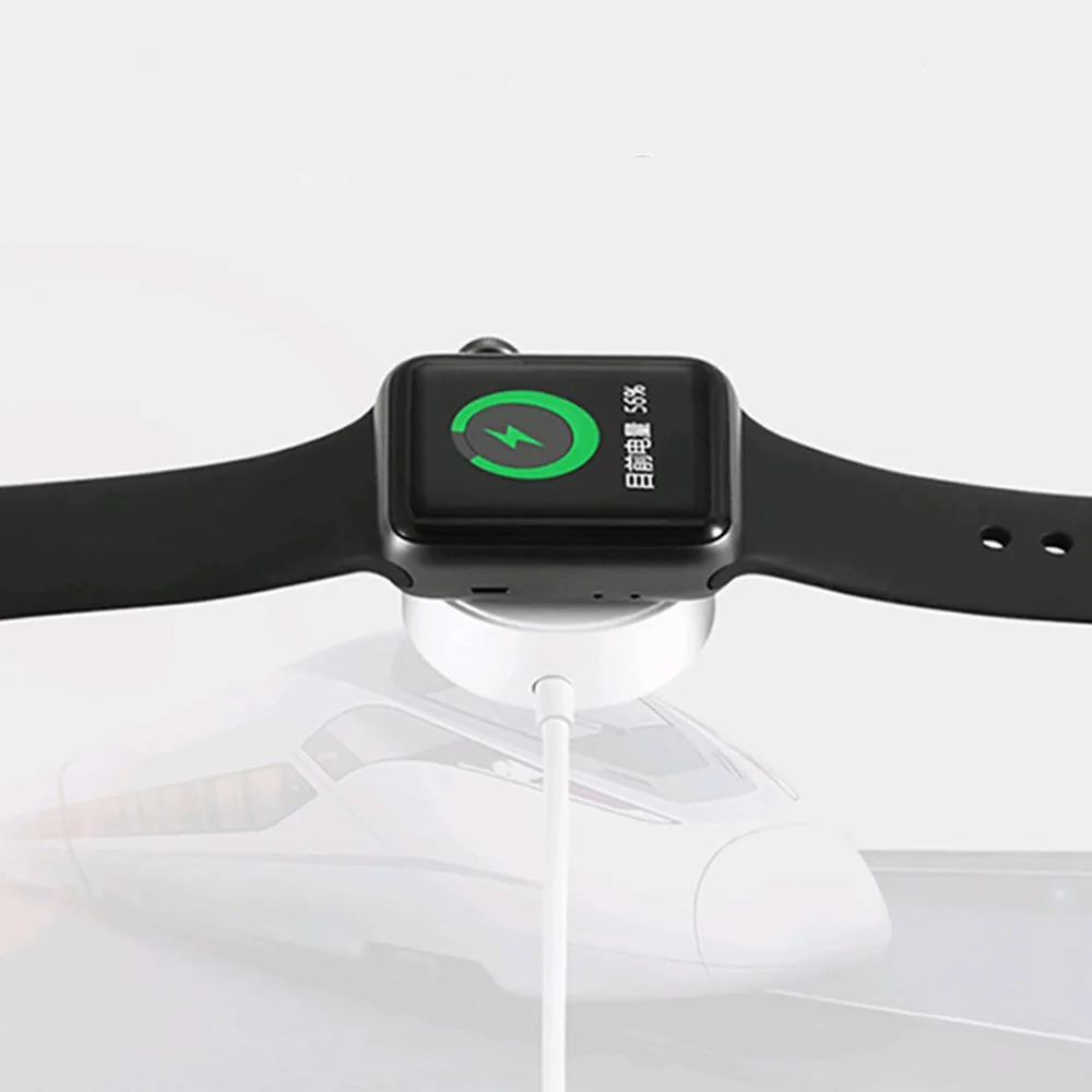 Хохлатое зарядное устройство для iWatch серии 4 3 2 1 USB Сертифицированный Магнитный Apple watch band 44 мм 40 мм зарядный кабель 1 м беспроводной