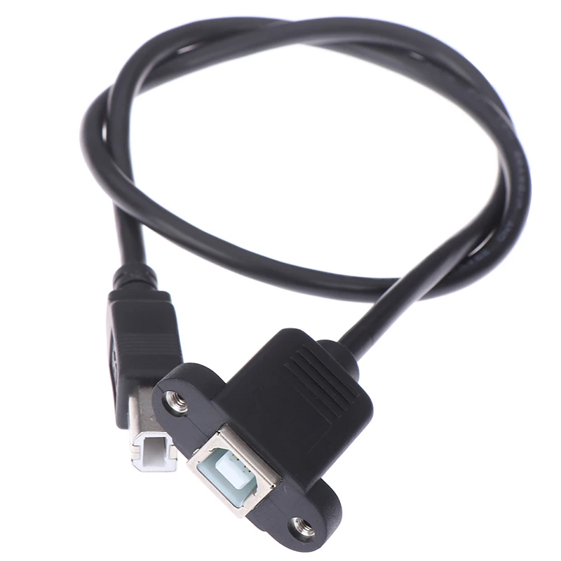 USB 2 0 Тип B Мужской к Женский принтер кабель-удлинитель с винт крепления панели