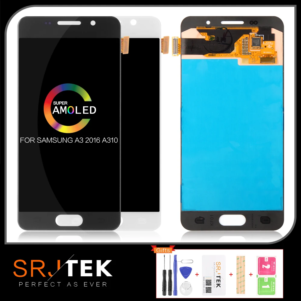Гарантия AMOLED/TFT ЖК-дисплей для SAMSUNG Galaxy A3 сенсорный экран дигитайзер для SAMSUNG Galaxy A3 A310 A310F SM-A310F