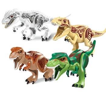 

Jurassic World Dinosaur Bricks Figures Dinosaur Tyrannosaurs Rex Building Blocks Compatible with Dinosaur Toys